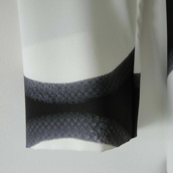 NWT ESCADA Nadota Black White Polka Dot 3/4 Sleeve Tunic Blouse Top 32 - Picture 4 of 9